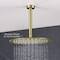 Kibi Circular 8 Ceiling Mounted Shower Arm - Brushed Gold SA0801BG - alternate 2